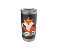 JANNIK - Cute Boy Name with Cool Fox Stainless Steel Insulated Tumbler