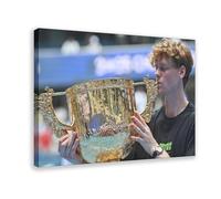Jannik Sinner 010 Canvas Poster Bedroom Decor Landscape Office Room Decor Gift Frame-style 12x18inch(30x45cm)