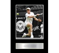 Jannik Sinner Pre Printed Signature Signed Mounted Photo Display #1 Printed Autograph Picture 10x8 Inch Mount