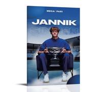 Jannik Sinner Waterproof Canvas Poster Wall Art HD UV Resistant Print Suitable for Living Rooms And Hallways And Makes A Great GiftFrame-style12x18inch(30x45cm)