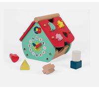 Janod 08008 Baby Forest House Shape Sorter