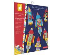 Janod 10 Paper Rockets to Create Craft Kit J07988