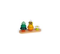 Janod - 10-Piece Wooden Forest Toy - Early Years Toy - Stacking and Fitting - Teaches Fine Motor Skills - Wwf Partnership - Fsc Certified - from The