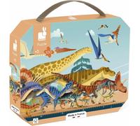 Janod - Children’s 100-Piece Panoramic Dinosaur Puzzle - 1-Metre Long - FSC-Certified Cardboard - Vegetable Ink - Made in France - 6 Years +, J05831