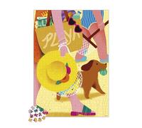 Janod - 1000 Piece Puzzle Adults Teenagers Children - Beach Outing - Develops Patience and Dexterity - European manufacturing, Vegetable Inks & FSC Certified - From 8 Years - J02524