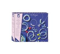 Janod - 11 Glow-in-the-Dark Jewellery to Create - 8 Bracelets + 2 Rings + 1 Necklace + 500 Seed Beads - Glows in the Dark - Creative Leisure Kit for Children - Ages 6 and up