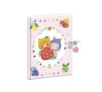 Janod - 128-Page Secret Notebook - Heart Padlock and 2 Keys - Girl's Diary - 128 Lined Pages - A5 Format - Birthday Gift - Ages 6 and up