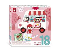 Janod - 2-in-1 Set: Magic Felt-Tip Pen & Felt - 2 Double-Sided Boards + 4 Boards - Ages 18 months and up