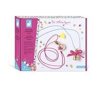 Janod - 2-Piece Make-Your-Own Treat-in-a-Bottle Necklace Set - Les Ateliers Bijoux - Children’s Arts & Crafts Kit - Dexterity and Concentration - 7 Years + - J07935