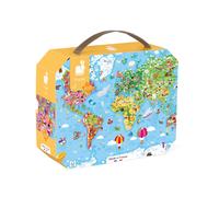 Janod 300 Piece Giant World Map Puzzle - Ages 7+ - J02656