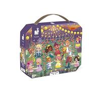 Janod - 36-Piece ‘Princesses’ Children’s Puzzle - Educational Game - Fine Motor Skills & Concentration - Suitcase-Shaped Box with Handle - Made in France and FSC-Certified - 4 Years+ - J02608