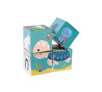 Janod - 4-Piece Baby Cubes Bath Set - Early Years Toy - Handling - From 10 months onwards - J04713