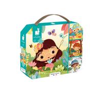 Janod - 4 Puzzles - The 4 seasons - Children’s Progressive Puzzle - From 6 to 16 Pieces - Develops Patience & Fine Motor Skills - Made in France - Educational Game for 24 months +, J02542