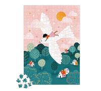 Janod - 500-Piece Puzzle - Dove - Suitable for Adults, Teens & Kids - Develops Patience and Dexterity - Made in Europe & FSC-Certified - 10 Years +, J02521, Pink