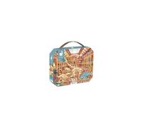 Janod - 6 Years+ -100-Piece ?Museum of Natural History? Children?s Puzzle - Educational Motor Skills and Concentration Game - Suitcase Box w/ Handle -