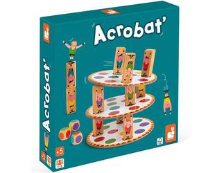 Janod Acrobat Game of Skill Throw Dice Stack the Acrobats Balance & Precision