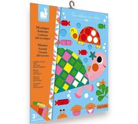 Janod Animal Mosaics Creative Craft Kit 260 Foam Stickers Kids Age 3+ J07899