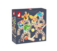 Janod - Applepop Children’s Croquet Set - Game of Skill - 6 Hoops + 2 Mallets + 2 Balls - Develops Dexterity & Concentration - FSC Wood Toy - 3 Years +, J03353