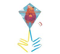 Janod - Applepop Children’s Kite - Bear Theme - Diamond Shape - Outdoor & Beach Game - Game of Skill - Develops Coordination - 5 Years +, J03362