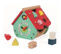 Janod Baby Forest House Shape Sorter - Plush Soft Toy