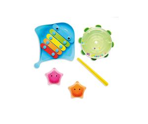 Janod Bath Cubes Kid's Bath Time Learning Activity Toy 4pk 12m+