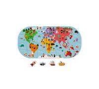 Janod Bath Explorers Map World Kids Childs Bathtime Toy Water Play Toy 3 Yrs+ NE