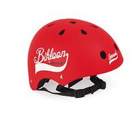 Janod - Bikloon - Red Helmet for Bike and Balance-Bike for Children - Size S Adjustable 47-54 cm - 11 Ventilation Holes - For children from the Age of 3, J03270