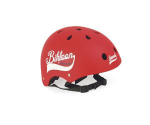 Janod - Bikloon - Red Helmet for Bike and Balance-Bike for Children - Size S Adjustable 47-54 cm - 11 Ventilation Holes - For children from the Age of 3, J03270