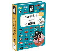 Janod Boy's Crazy Faces Magneti'Book 70 Magnets Kids Ages 3-8 Creative Activity