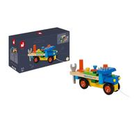 Janod Brico'Kids Wooden DIY Truck Construction Pull Along Toy Tools Age 2+ J0502