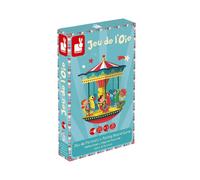 Janod - Carrousel Game of the Goose - Family Game - Wooden Figurines - For children from the Age of 4, J02743, Blue