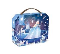 Janod - Child Puzzle Ice Fairy - 54 Pieces - Educational Game - Fine Motor Skills and Concentration - Case with Handle - Made In France and Fsc Certified - Green Inks - from 5 Years Old, J02665