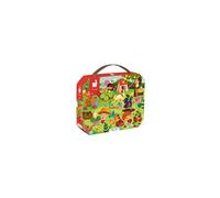 Janod - Child Puzzle Vegetable Garden 36 Pieces - Educational Game - Fine Motor Skills and Concentration - Case with Handle - Made In France and