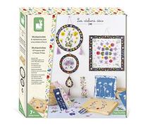 Janod - Children’s Flower Press Kit - 6 Activities to Do - Les Ateliers Déco - Children’s Arts & Crafts Kit - Fine Motor Skills & Concentration - 7 Years +, J07879