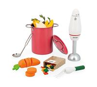 Janod - Children’s Soup Set - 43 FSC Wood, Cardboard and Felt Accessories - Pretend Play Toy - 3 Years +, J06634