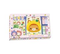 Janod - Complete Stationery Set - 3 Notebooks, Sticky Notes, Erasers, Stickers and Pastel Highlighters - Creative Birthday Gift Kit For ages 6 and up