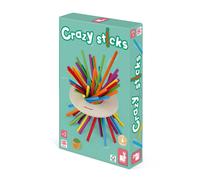 Janod Crazy Sticks Children's Dexterity Game of Skill - Wooden Family Game