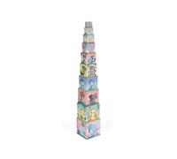 Janod Square Stacking Pyramid Ultra Cute Animals Creative Toy 10pc