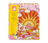Janod - Dreamland Glittery Outlines and Patterns - Arts & Crafts Kit - 6 Create-Your-Own Pictures - 3 Mini Pens & a Marker - Kids’ Craft Activity - Arts & Crafts Kit for 3 Years +, J07727