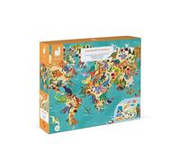 Janod Educational Puzzle The Dinosaurs 200 Pieces Multicolor 200