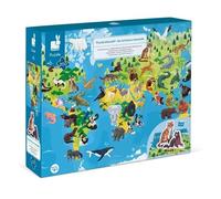 Janod - Endangered Animals Children’s Educational Puzzle - 200 Pieces - Suitable for ages 6 and up - J02676