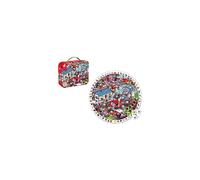 Janod - Extreme Firemen Round Observation Puzzle 208 Pieces - Suitcase with Handle - For children from the Age of 6, J02793