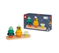 Janod Forest Stacker Wooden Baby Toy Beehive & Flower Set 12m+ NEW