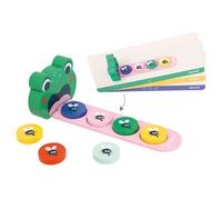 Janod - Pédagogie Range - Frog Algorithms - Learn Colours and Sequences - Children’s Educational Toy - Frog Game - 36 Months +, J05088