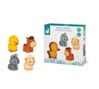 Janod - From 10 months - Farm Animals Bath Squirters 4 Pieces - Baby Bath Toy - J04702