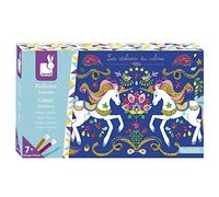 Janod - From 7 years old - Creative Kit - Unicorn Sequins - Les Ateliers du Calme - Creative Leisure - Dexterity and Concentration - J07883