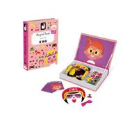 Janod J02717 Magneti'Book Crazy Faces Educational Game, Girls