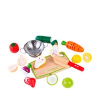 Janod Green Market Fruit & Vegetable Play Set - 12 pieces