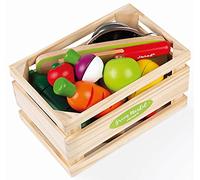 Janod Green Market Fruit & Vegetable Playset - 12 pcs