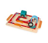 Janod - Hedgehog Rally - Wooden Educational Toy - Manipulation and Motor Skills - For children from the Age of 18 Months, J08056